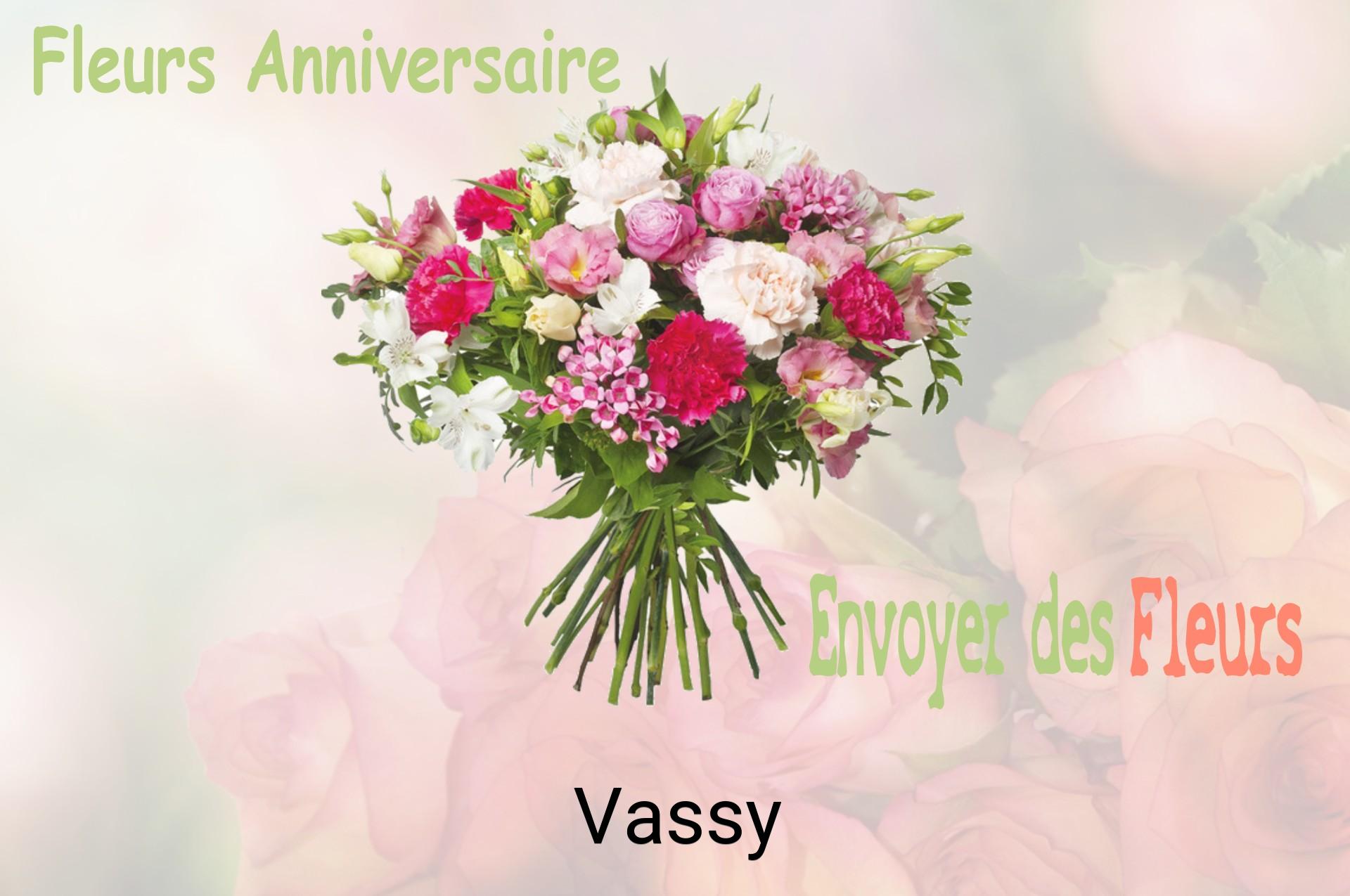 Bouquet de fleurs d’anniversaire livré à Vassy